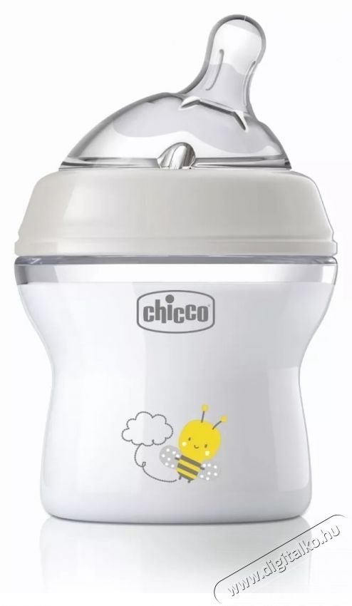 Chicco Natural Feeling PP cumis&uuml;veg szilikon cumival, 150 ml, Uniszex, 0 h&oacute;nap+, 0% BPA Sz&eacute;ps&eacute;g&aacute;pol&aacute;s / Eg&eacute;szs&eacute;g - Baba mama term&eacute;k - Cumis&uuml;veg / cumi / etet&eacute;s kieg&eacute;sz&iacute;tő - 533165