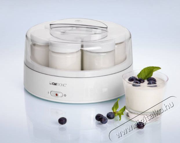 Clatronic JM3344 joghurt k&eacute;sz&iacute;tő Konyhai term&eacute;kek - Konyhai kisg&eacute;p (s&uuml;t&eacute;s / főz&eacute;s / hűt&eacute;s / &eacute;telk&eacute;sz&iacute;t&eacute;s) - Konyhai k&uuml;l&ouml;nlegess&eacute;g - 322208