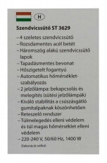 Clatronic ST 3629 szendvicss&uuml;tő Konyhai term&eacute;kek - Konyhai kisg&eacute;p (s&uuml;t&eacute;s / főz&eacute;s / hűt&eacute;s / &eacute;telk&eacute;sz&iacute;t&eacute;s) - Melegszendvics / gofri s&uuml;tő - 322166