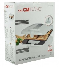 Clatronic ST 3629 szendvicss&uuml;tő Konyhai term&eacute;kek - Konyhai kisg&eacute;p (s&uuml;t&eacute;s / főz&eacute;s / hűt&eacute;s / &eacute;telk&eacute;sz&iacute;t&eacute;s) - Melegszendvics / gofri s&uuml;tő - 322166