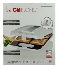 Clatronic ST 3629 szendvicss&uuml;tő Konyhai term&eacute;kek - Konyhai kisg&eacute;p (s&uuml;t&eacute;s / főz&eacute;s / hűt&eacute;s / &eacute;telk&eacute;sz&iacute;t&eacute;s) - Melegszendvics / gofri s&uuml;tő - 322166