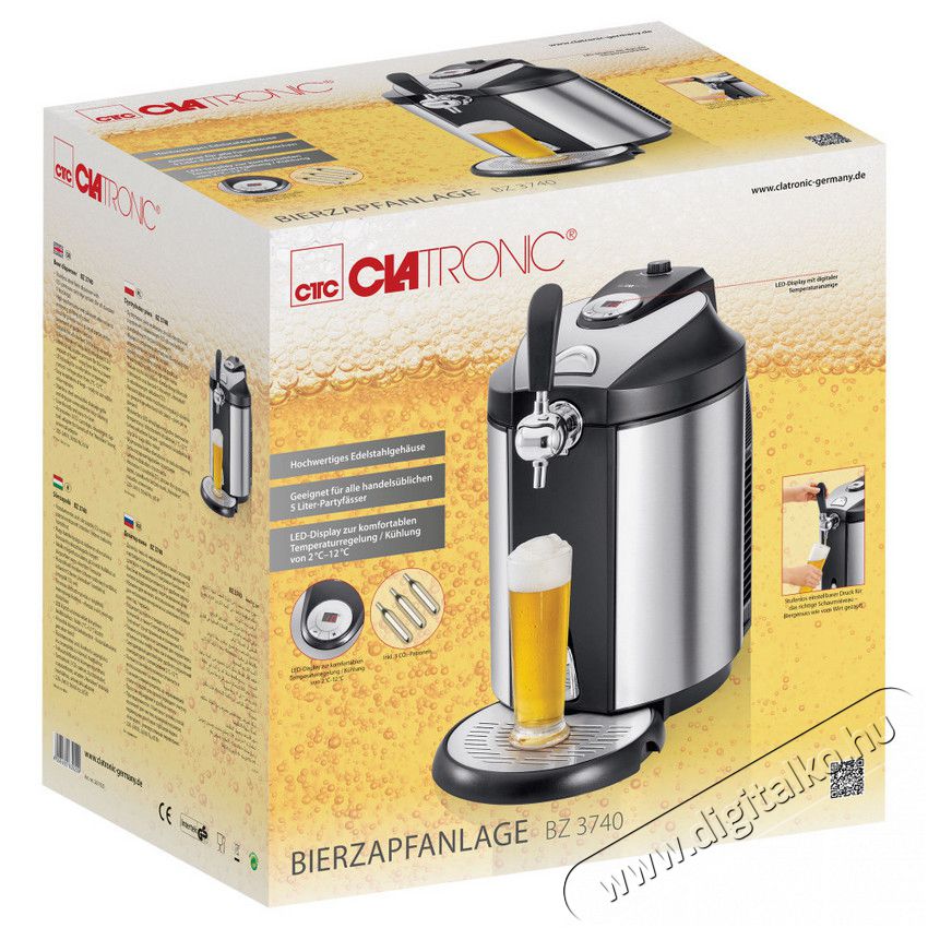 Clatronic BZ 3740 s&ouml;rcsap Konyhai term&eacute;kek - Konyhai kisg&eacute;p (s&uuml;t&eacute;s / főz&eacute;s / hűt&eacute;s / &eacute;telk&eacute;sz&iacute;t&eacute;s) - Konyhai k&uuml;l&ouml;nlegess&eacute;g - 353418