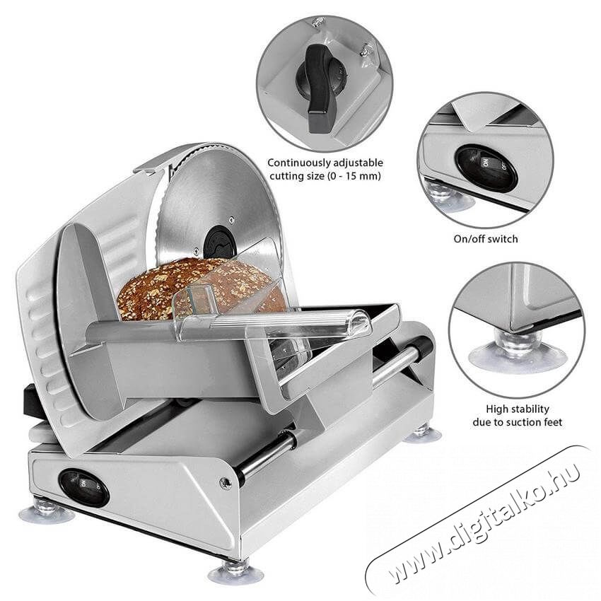 Clatronic MA 3585 szeletelőg&eacute;p Konyhai term&eacute;kek - Konyhai kisg&eacute;p (elők&eacute;sz&iacute;t&eacute;s / feldolgoz&aacute;s) - Szeletelő / reszelő g&eacute;p - 347907