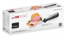 Clatronic EM 3702 Elektromos k&eacute;s - fekete-inox Konyhai term&eacute;kek - Konyhai kisg&eacute;p (elők&eacute;sz&iacute;t&eacute;s / feldolgoz&aacute;s) - Elektromos k&eacute;s - 360535