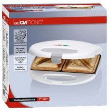 Clatronic ST 3477 szendvics s&uuml;tő - feh&eacute;r Konyhai term&eacute;kek - Konyhai kisg&eacute;p (s&uuml;t&eacute;s / főz&eacute;s / hűt&eacute;s / &eacute;telk&eacute;sz&iacute;t&eacute;s) - Melegszendvics / gofri s&uuml;tő - 347930