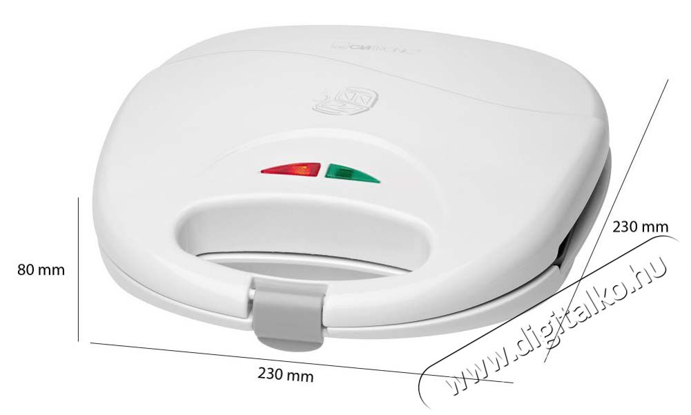 Clatronic ST 3477 szendvics s&uuml;tő - feh&eacute;r Konyhai term&eacute;kek - Konyhai kisg&eacute;p (s&uuml;t&eacute;s / főz&eacute;s / hűt&eacute;s / &eacute;telk&eacute;sz&iacute;t&eacute;s) - Melegszendvics / gofri s&uuml;tő - 347930