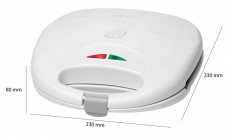 Clatronic ST 3477 szendvics s&uuml;tő - feh&eacute;r Konyhai term&eacute;kek - Konyhai kisg&eacute;p (s&uuml;t&eacute;s / főz&eacute;s / hűt&eacute;s / &eacute;telk&eacute;sz&iacute;t&eacute;s) - Melegszendvics / gofri s&uuml;tő - 347930
