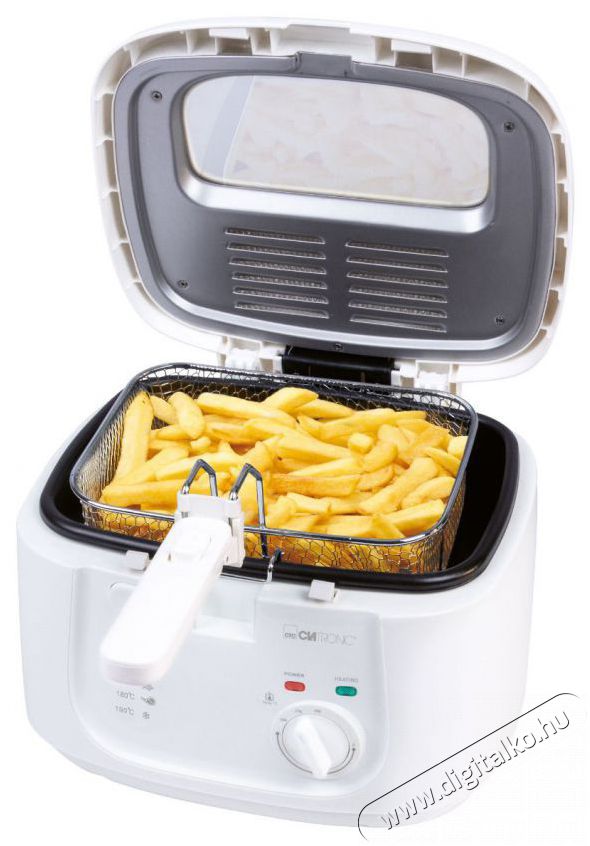 Clatronic FR 3771 olajs&uuml;tő - feh&eacute;r Konyhai term&eacute;kek - Konyhai kisg&eacute;p (s&uuml;t&eacute;s / főz&eacute;s / hűt&eacute;s / &eacute;telk&eacute;sz&iacute;t&eacute;s) - Olajs&uuml;tő - 374752