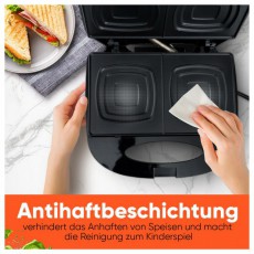 Clatronic ST 3814 fekete szendvicss&uuml;tő Konyhai term&eacute;kek - Konyhai kisg&eacute;p (s&uuml;t&eacute;s / főz&eacute;s / hűt&eacute;s / &eacute;telk&eacute;sz&iacute;t&eacute;s) - Melegszendvics / gofri s&uuml;tő - 510345