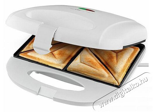 Clatronic ST 3813 feh&eacute;r szendvicss&uuml;tő Konyhai term&eacute;kek - Konyhai kisg&eacute;p (s&uuml;t&eacute;s / főz&eacute;s / hűt&eacute;s / &eacute;telk&eacute;sz&iacute;t&eacute;s) - Melegszendvics / gofri s&uuml;tő - 510346