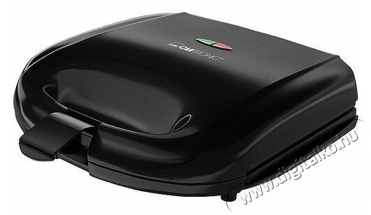Clatronic ST 3814 fekete szendvicss&uuml;tő Konyhai term&eacute;kek - Konyhai kisg&eacute;p (s&uuml;t&eacute;s / főz&eacute;s / hűt&eacute;s / &eacute;telk&eacute;sz&iacute;t&eacute;s) - Melegszendvics / gofri s&uuml;tő - 510345