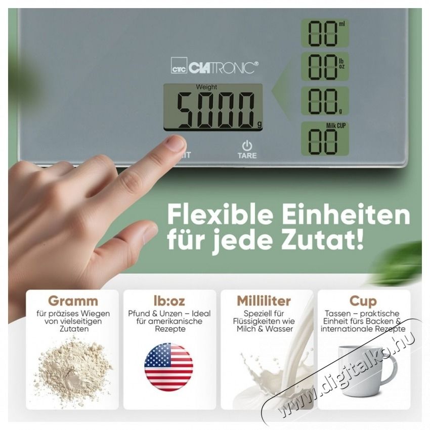 Clatronic KW 3820 sz&uuml;rke &uuml;veg konyhai m&eacute;rleg Konyhai term&eacute;kek - Konyhai m&eacute;rleg - 531155