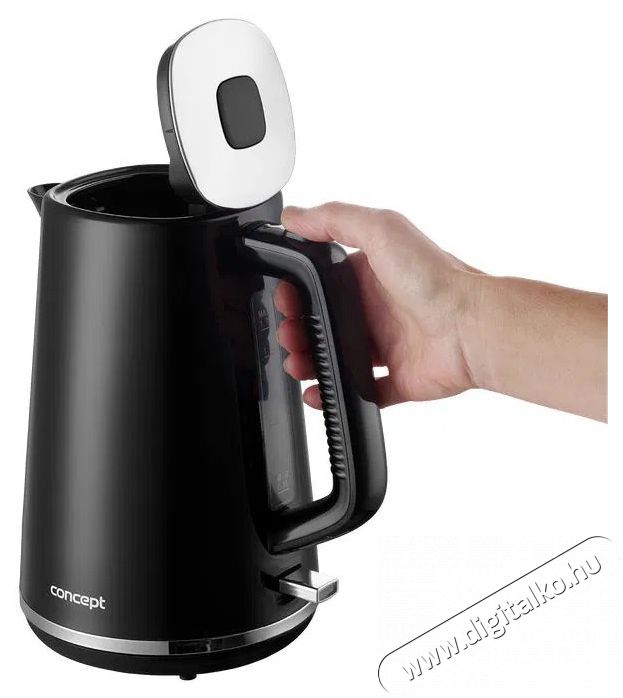 Concept RK2375 fekete Konyhai term&eacute;kek - V&iacute;zforral&oacute; / teafőző - 513013