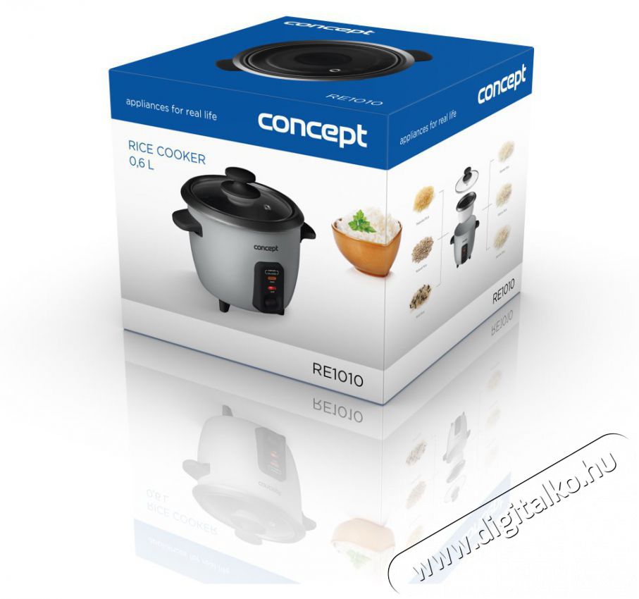 Concept RE1010 350W Konyhai kisg&eacute;p (s&uuml;t&eacute;s / főz&eacute;s / hűt&eacute;s / &eacute;telk&eacute;sz&iacute;t&eacute;s) Konyhai term&eacute;kek - Konyhai kisg&eacute;p (s&uuml;t&eacute;s / főz&eacute;s / hűt&eacute;s / &eacute;telk&eacute;sz&iacute;t&eacute;s) - Rizsfőző - 523310
