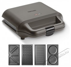 Concept SV3057 4in1 Konyhai term&eacute;kek - Konyhai kisg&eacute;p (s&uuml;t&eacute;s / főz&eacute;s / hűt&eacute;s / &eacute;telk&eacute;sz&iacute;t&eacute;s) - Melegszendvics / gofri s&uuml;tő - 523271