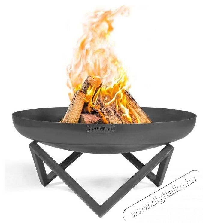 CookKing Santiago k&uuml;lt&eacute;ri tűzrak&oacute; hely, &aacute;tm&eacute;rője 60 cm, magass&aacute;ga 32 cm, ac&eacute;l, fekete H&aacute;ztart&aacute;s / Otthon / K&uuml;lt&eacute;r - K&uuml;lt&eacute;r / kerti term&eacute;k / grill - Kieg&eacute;sz&iacute;tő - 535113