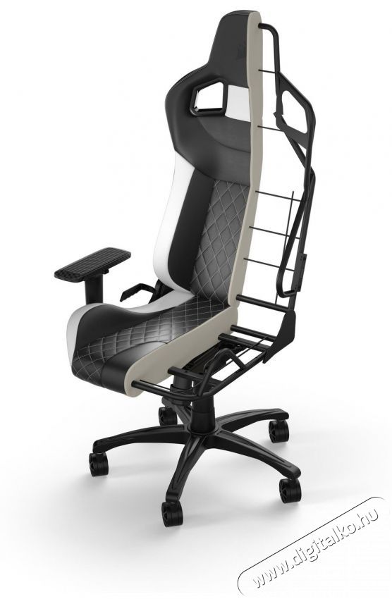 Corsair T1 RACE (2023) Leatherette Black and White Iroda &eacute;s sz&aacute;m&iacute;t&aacute;stechnika - Egy&eacute;b sz&aacute;m&iacute;t&aacute;stechnikai term&eacute;k - 518279