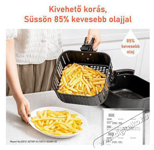 Cosori CP158-AF-RXW FORR&Oacute;LEVEGŐS S&Uuml;TŐ Konyhai term&eacute;kek - Konyhai kisg&eacute;p (s&uuml;t&eacute;s / főz&eacute;s / hűt&eacute;s / &eacute;telk&eacute;sz&iacute;t&eacute;s) - L&eacute;gkever&eacute;ses főzőg&eacute;p / elektromos kukta / multifunkci&oacute;s s&uuml;tő - 470521