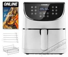 Cosori CP158-AF-RXW FORR&Oacute;LEVEGŐS S&Uuml;TŐ Konyhai term&eacute;kek - Konyhai kisg&eacute;p (s&uuml;t&eacute;s / főz&eacute;s / hűt&eacute;s / &eacute;telk&eacute;sz&iacute;t&eacute;s) - L&eacute;gkever&eacute;ses főzőg&eacute;p / elektromos kukta / multifunkci&oacute;s s&uuml;tő - 470521