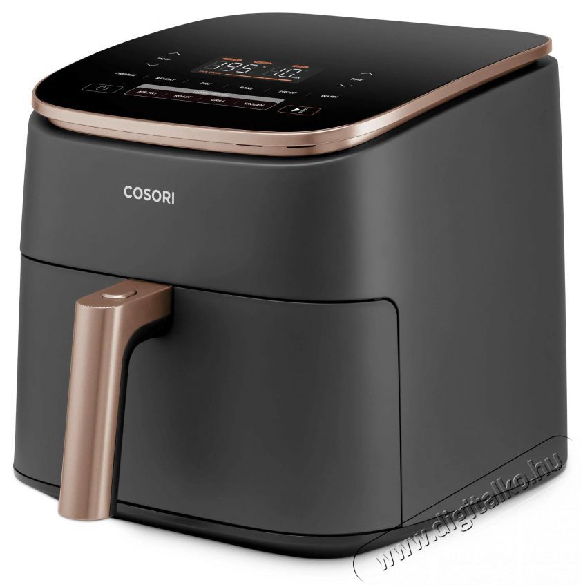 Cosori CAF-DC602-KEUR Turbo Blaze Air Fryer, 1725W, fekete Konyhai term&eacute;kek - Konyhai kisg&eacute;p (s&uuml;t&eacute;s / főz&eacute;s / hűt&eacute;s / &eacute;telk&eacute;sz&iacute;t&eacute;s) - L&eacute;gkever&eacute;ses főzőg&eacute;p / elektromos kukta / multifunkci&oacute;s s&uuml;tő - 495266