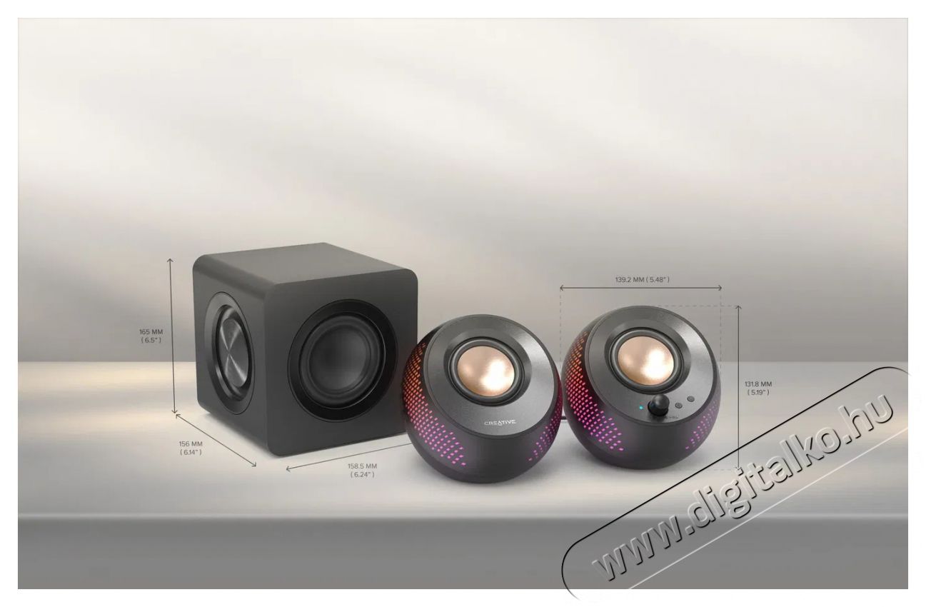 CREATIVE Pebble X Plus fekete Audio-Video / Hifi / Multim&eacute;dia - Hangfal - Hangfalszett - Hangfalszett - 523397