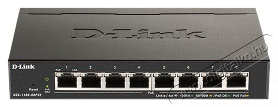 D-Link DGS-1100-08PV2 8port GbE LAN PoE Smart switch Iroda &eacute;s sz&aacute;m&iacute;t&aacute;stechnika - H&aacute;l&oacute;zat - Switch - 499235