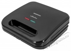 Daewoo szendvicss&uuml;tő, 3 az 1-ben, 800W, tapad&aacute;smentes lapok, cser&eacute;lhető t&aacute;lc&aacute;k, szendvics, gofri, grill, fűtől&aacute;mpa, termoszt&aacute;t, Cool Touch foganty&uacute;, z&aacute;r&oacute; lap Konyhai term&eacute;kek - Konyhai kisg&eacute;p (s&uuml;t&eacute;s / főz&eacute;s / hűt&eacute;s / &eacute;telk&eacute;sz&iacute;t&eacute;s) - Melegszendvics / gofri s&uuml;tő - 533197