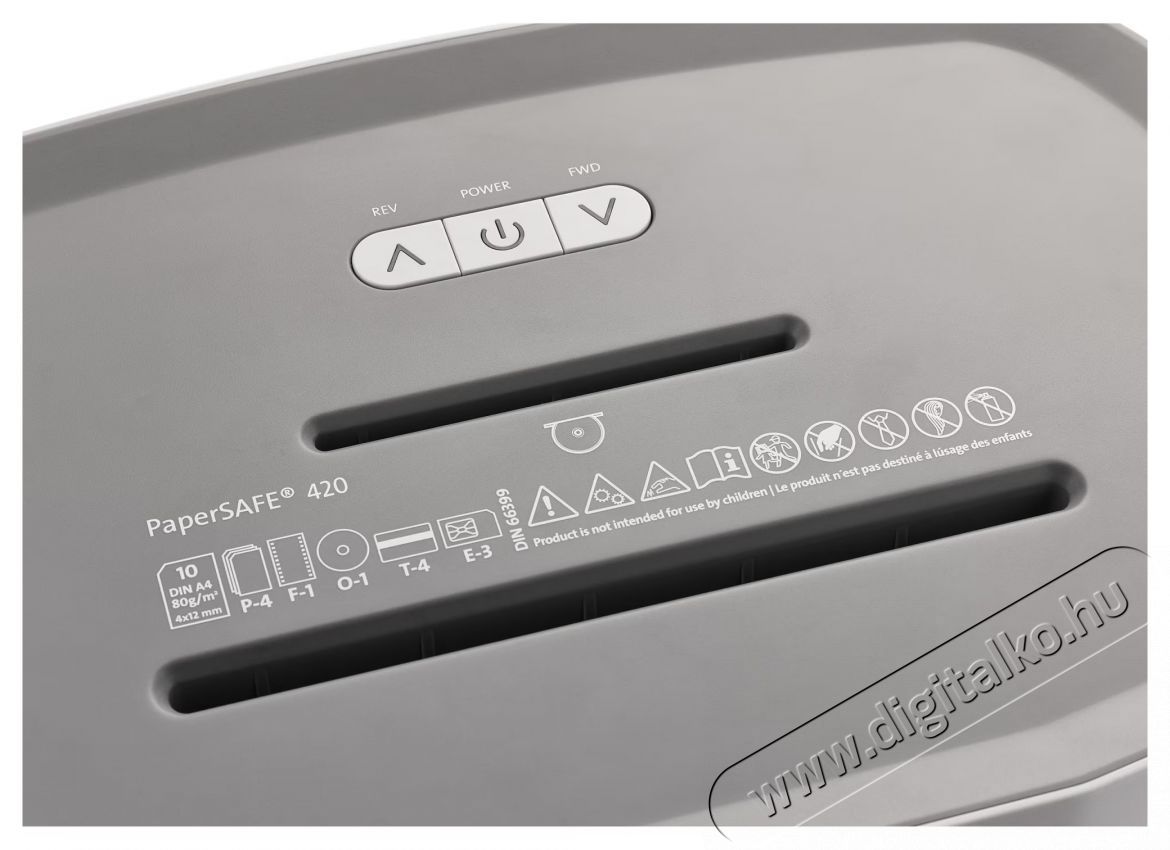 Dahle PaperSAFE  PS 420 iratmegsemmis&iacute;tő, 2 x 15 mm keresztmetszetű, 10 lapos, egy&eacute;ni haszn&aacute;latra Iroda &eacute;s sz&aacute;m&iacute;t&aacute;stechnika - Iratmegsemmis&iacute;tő - 533222