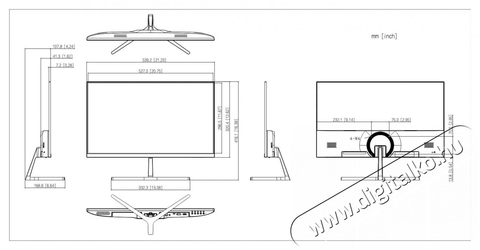 Dahua LM24-B201S Monitor Iroda &eacute;s sz&aacute;m&iacute;t&aacute;stechnika - Monitor - Monitor - 500978