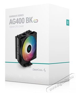 DeepCool AG400 BK ARGB CPU HŰTŐ VENTIL&Aacute;TOR Iroda &eacute;s sz&aacute;m&iacute;t&aacute;stechnika - Sz&aacute;m&iacute;t&oacute;g&eacute;p tartoz&eacute;k - Ventil&aacute;tor - 497415