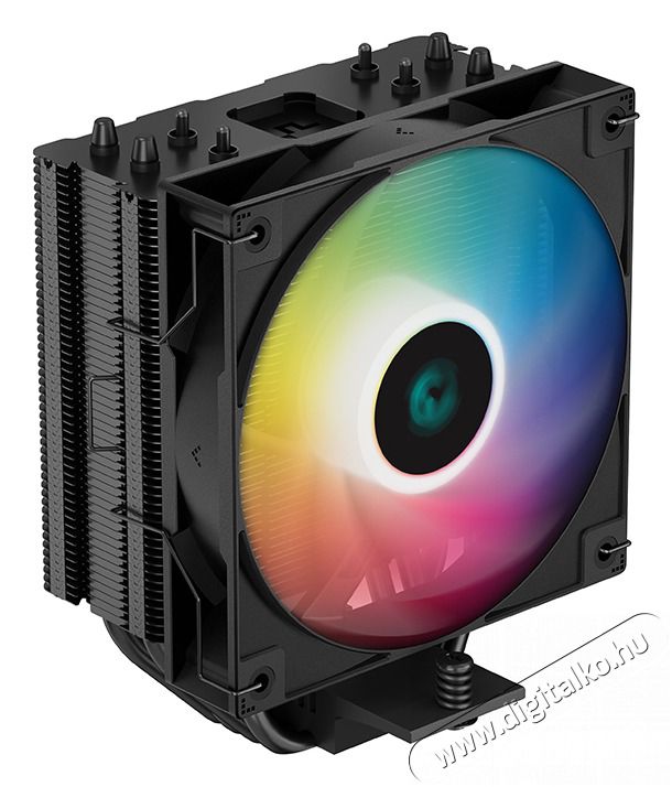 DeepCool AG400 BK ARGB CPU HŰTŐ VENTIL&Aacute;TOR Iroda &eacute;s sz&aacute;m&iacute;t&aacute;stechnika - Sz&aacute;m&iacute;t&oacute;g&eacute;p tartoz&eacute;k - Ventil&aacute;tor - 497415