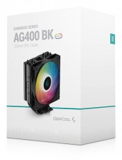 DeepCool AG400 BK ARGB CPU HŰTŐ VENTIL&Aacute;TOR Iroda &eacute;s sz&aacute;m&iacute;t&aacute;stechnika - Sz&aacute;m&iacute;t&oacute;g&eacute;p tartoz&eacute;k - Ventil&aacute;tor - 497415