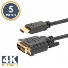 Delight 5m 4K HDMl - DVI-D kábel Tv kiegészítők - Kábel / csatlakozó - DVI-Hdmi kábel - 369106