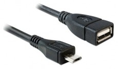Delock 50 cm USB micro-B apa - USB 2.0-A anya OTG kábel Iroda és számítástechnika - Számológép - Irodai - 407144