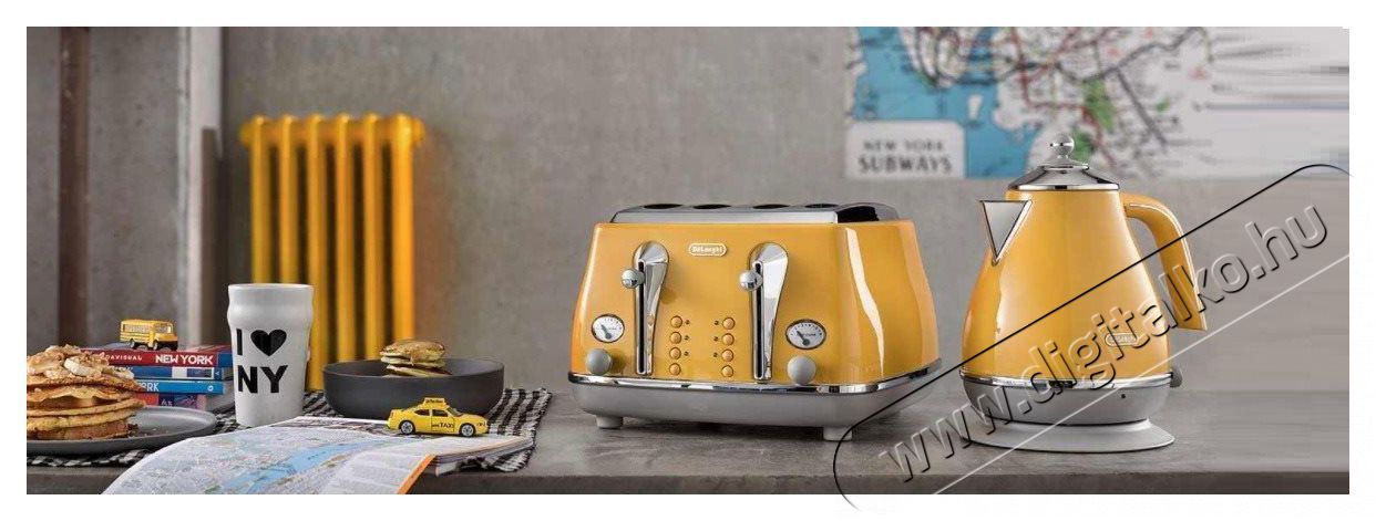Delonghi Icona Capitals reggeliző kollekci&oacute; - (KBOC2001.Y + CTOC2103.Y) - s&aacute;rga Csomagok - Csomag aj&aacute;nlatok - 513040