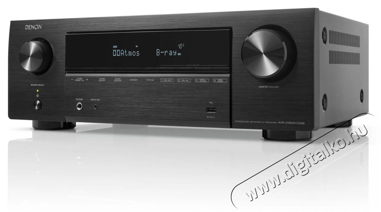 Denon AVR-X1800H DAB - fekete Audio-Video / Hifi / Multim&eacute;dia - Hifi - Sztere&oacute; - CD / DVD / Multim&eacute;dia lej&aacute;tsz&oacute;s r&aacute;di&oacute;erős&iacute;tő - 511430