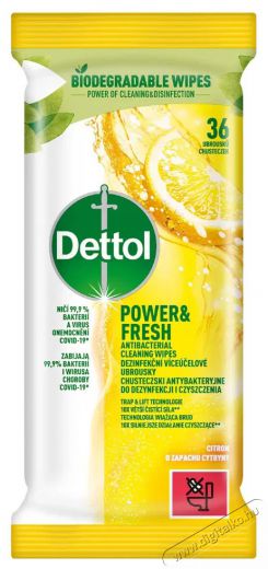 Dettol antibakteri&aacute;lis fel&uuml;lettiszt&iacute;t&oacute;, citrom illat&uacute;, 36 darab H&aacute;ztart&aacute;s / Otthon / K&uuml;lt&eacute;r - Tiszt&iacute;t&oacute; / mos&oacute; - Kieg&eacute;sz&iacute;tő - 504729