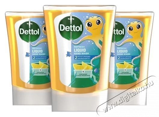 Dettol Dettol Kids szappan ut&aacute;nt&ouml;ltő, &eacute;rint&eacute;s n&eacute;lk&uuml;li adagol&oacute;hoz, 3x 250 ml H&aacute;ztart&aacute;s / Otthon / K&uuml;lt&eacute;r - F&uuml;rdőszoba / wc - Foly&eacute;kony szappan - 537767