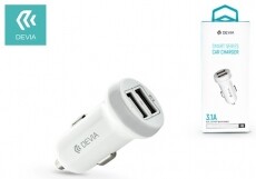 Devia ST330810 Devia Smart dual port USB 3.1a/2xUSB kimenettel autós töltő - fehér Mobil / Kommunikáció / Smart - Mobiltelefon kiegészítő / tok - Hálózati-, autós töltő - 369233