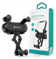 Devia ST359781 univerz&aacute;lis szellőzőr&aacute;csba illeszthető fekete aut&oacute;s telefontart&oacute; Mobil / Kommunik&aacute;ci&oacute; / Smart - Mobiltelefon kieg&eacute;sz&iacute;tő / tok - Tart&oacute; / r&ouml;gz&iacute;tő / &aacute;llv&aacute;ny - 479054