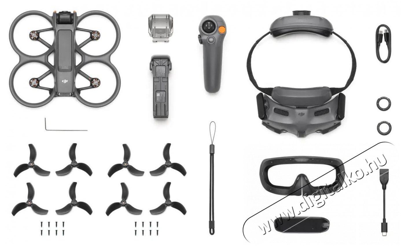 DJI Avata 2 Fly More Combo F&eacute;nyk&eacute;pezőg&eacute;p / kamera - Dr&oacute;n - Dr&oacute;n - 505822