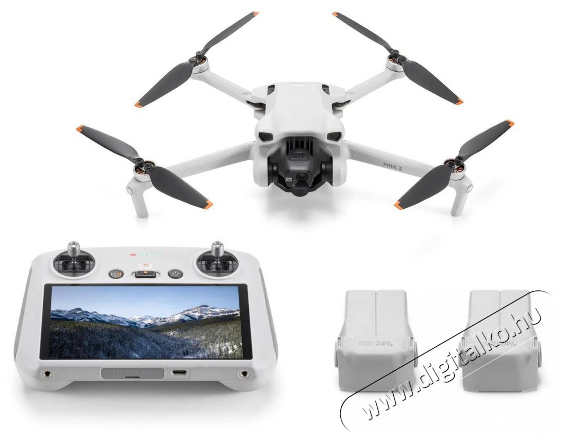 DJI Mini 3 Fly More Combo (DJI RC) (GL) F&eacute;nyk&eacute;pezőg&eacute;p / kamera - Dr&oacute;n - Dr&oacute;n - 505817