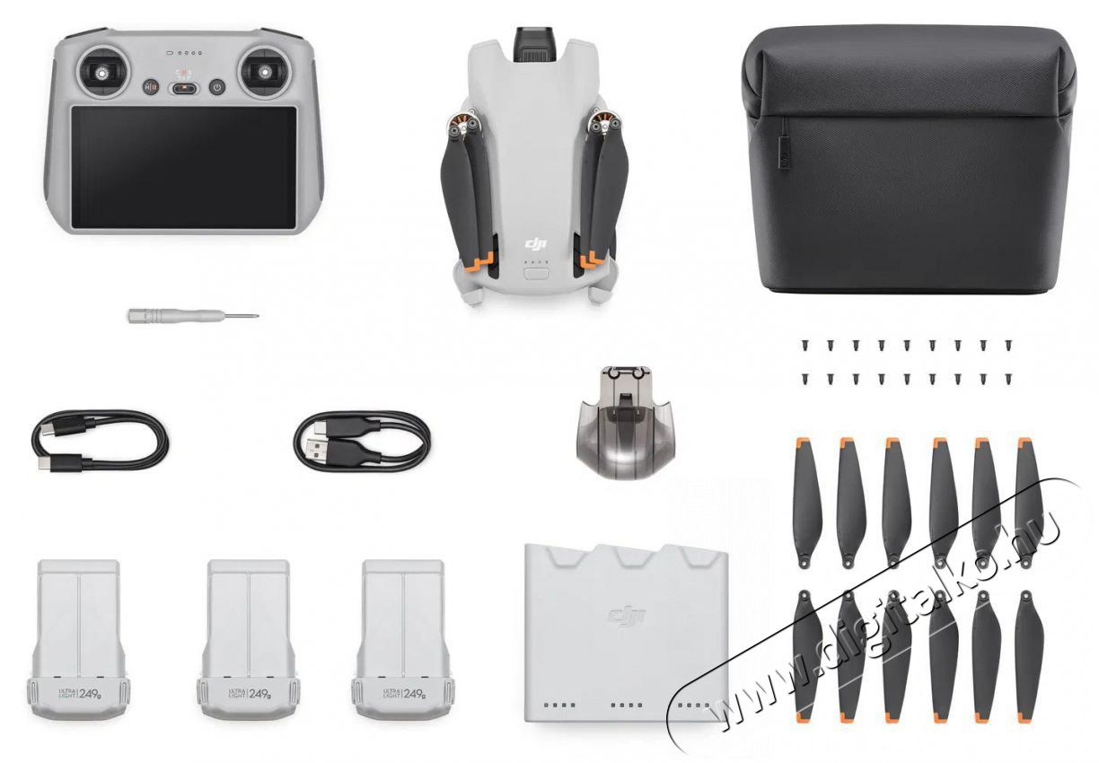 DJI Mini 3 Fly More Combo (DJI RC) (GL) F&eacute;nyk&eacute;pezőg&eacute;p / kamera - Dr&oacute;n - Dr&oacute;n - 505817
