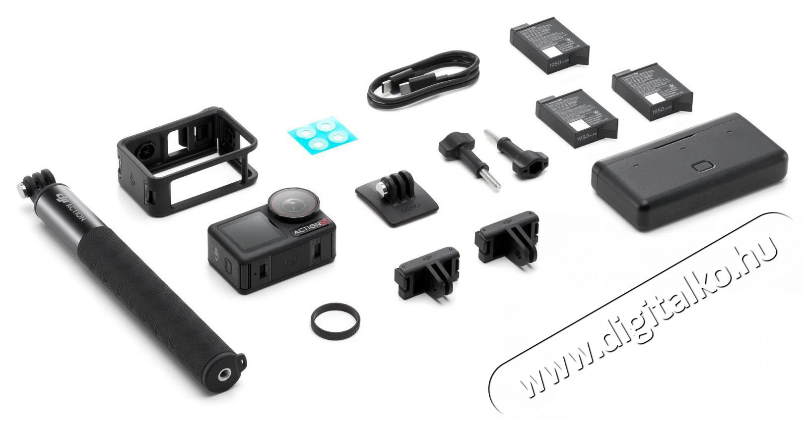 DJI Osmo Action 5 Pro Adventure Combo F&eacute;nyk&eacute;pezőg&eacute;p / kamera - Sport kamera - 4K felbont&aacute;s&uacute; - 519955