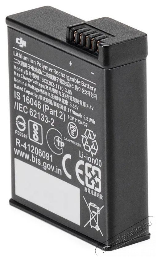DJI Osmo Action Extreme Battery F&eacute;nyk&eacute;pezőg&eacute;p / kamera - Sport kamera tartoz&eacute;kok - Akkumul&aacute;tor / t&ouml;ltő - 519962