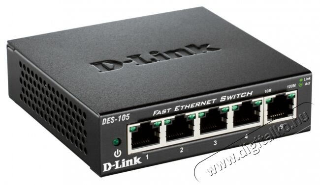 D-Link DLKDES-105/E 5 portos f&eacute;mh&aacute;zas gyors Ethernet Switch Iroda &eacute;s sz&aacute;m&iacute;t&aacute;stechnika - H&aacute;l&oacute;zat - Switch - 320844