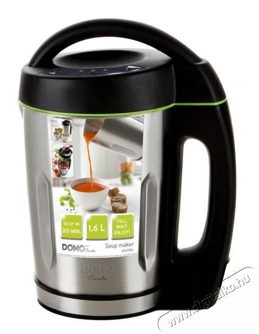 Domo DO498BL levesk&eacute;sz&iacute;tő g&eacute;p &eacute;s turmix Konyhai term&eacute;kek - Konyhai kisg&eacute;p (s&uuml;t&eacute;s / főz&eacute;s / hűt&eacute;s / &eacute;telk&eacute;sz&iacute;t&eacute;s) - L&eacute;gkever&eacute;ses főzőg&eacute;p / elektromos kukta / multifunkci&oacute;s s&uuml;tő - 310498