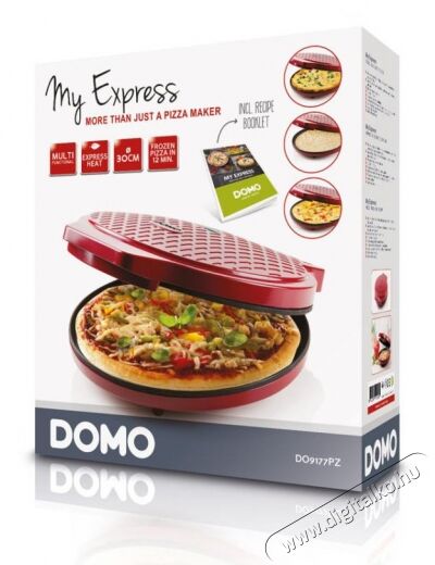 Domo DO9177PZ My Express pizzas&uuml;tő Konyhai term&eacute;kek - Konyhai kisg&eacute;p (s&uuml;t&eacute;s / főz&eacute;s / hűt&eacute;s / &eacute;telk&eacute;sz&iacute;t&eacute;s) - Konyhai k&uuml;l&ouml;nlegess&eacute;g - 325642