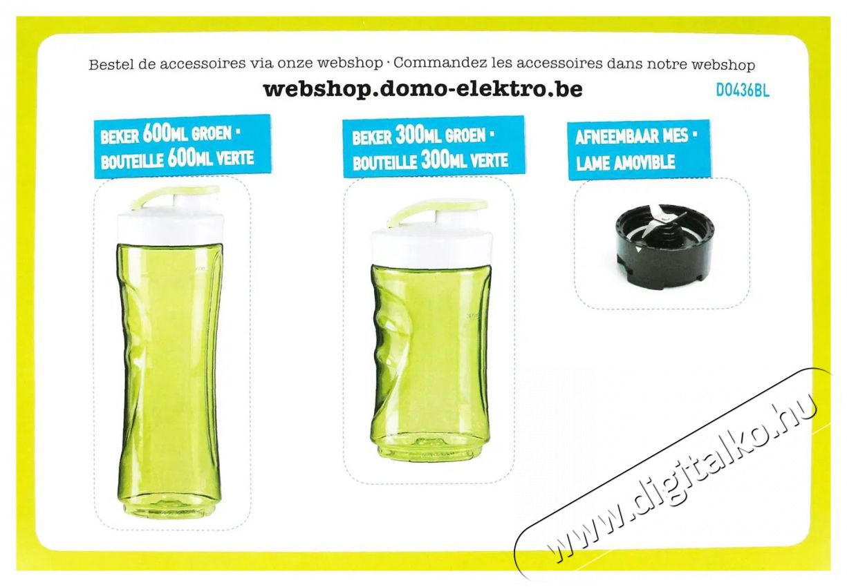 Domo DO436BL Konyhai term&eacute;kek - Konyhai kisg&eacute;p (elők&eacute;sz&iacute;t&eacute;s / feldolgoz&aacute;s) - Turmixg&eacute;p - 528582
