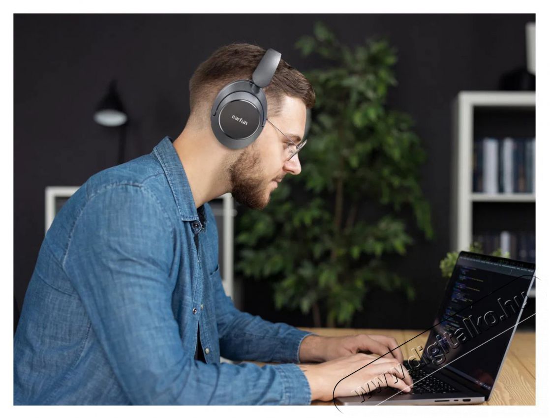 EARFUN Wave Pro fekete Bluetooth fejhallgat&oacute; Audio-Video / Hifi / Multim&eacute;dia - F&uuml;l &eacute;s Fejhallgat&oacute;k - Fejhallgat&oacute; - 505468